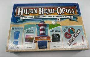 Hilton Head OPOLY Hotel Board Game Family Night Gift Collectible NEW SEALED